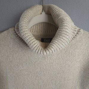 Togo 100% Cotton Cream Turtleneck Women's Medium